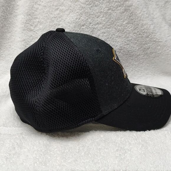 New Era Blue 39THIRTY Pittsburgh Penguins Scuba Stretchfit Hat - New - Picture 5 of 8